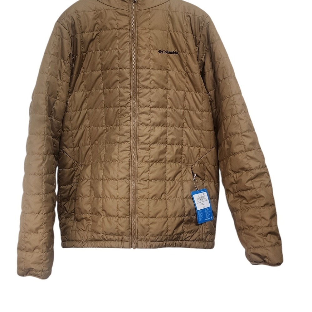Nwt Columbia Rugged Ridge Sherpa Lined Jacket Youth XL Tan Hooded Boys Girls